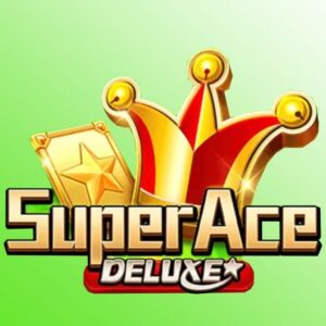 JILI Super Ace Deluxe slot 5x4 card grid with golden cards - freebonushere